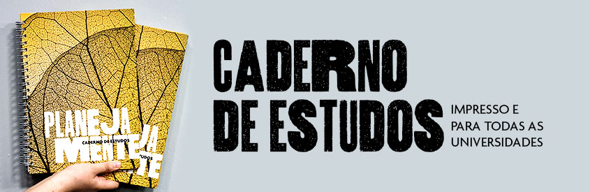 Caderno de estudos (Planner) - Impresso e para todas as universidades