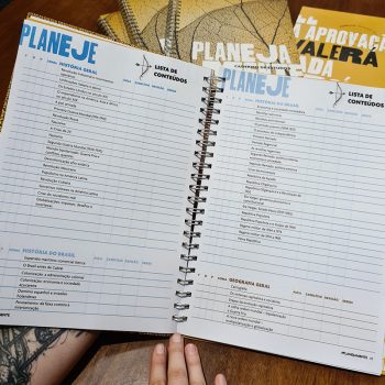 Imagem interna do Caderno de estudos Planejamente.